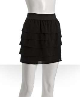 Necessary Objects black tiered banded skirt  