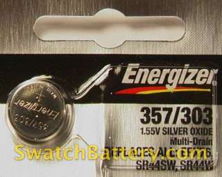 Energizer 357/303   SR44W SR44SW Watch Battery LR44 A76  