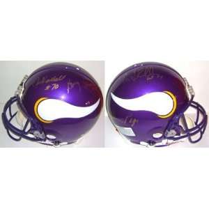  Vikings Purple People Eaters Signed ProLine Helmet Sports 