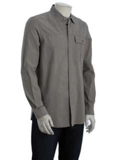 Marc by Marc Jacobs grey chambray button front shirt