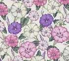 Morning Glories Wall Flowers Quilt Fabric 1 Yd