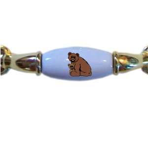  Bear and Cub BRASS DRAWER Pull Handle