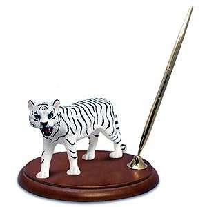  Tiger Pen Holder (White)