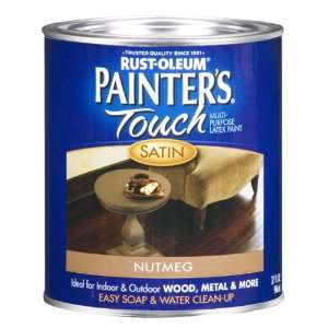   240284 Painters Touch Quart Latex, Satin Nutmeg