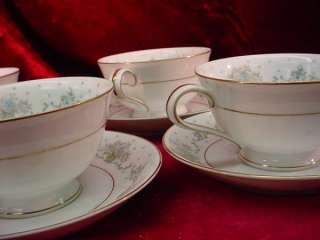 Vintage 12pc NORITAKE Cups & Saucers ALLSTON Fine China  
