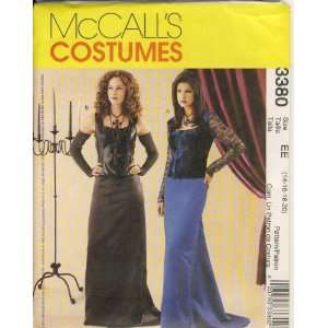   3380 EE   Use to Make   Misses Gothic Costumes   Sizes 14, 16, 18, 20