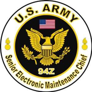 United States Army MOS 94Z Senior Electronic Maintenance Chief Decal 