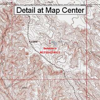   Map   Belvidere, South Dakota (Folded/Waterproof)