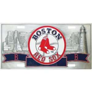 Boston Red Sox MLB Pewter License Plate by Half Time Ent.  