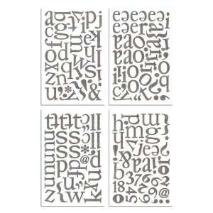  BasicGrey Sugar Rush Chip Stickers ABCs By The Package 