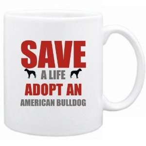 New  Save A Life , Adopt A American Bulldog  Mug Dog  