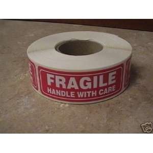  1x3 FRAGILE Handle with Care Shipping Labels Stickers