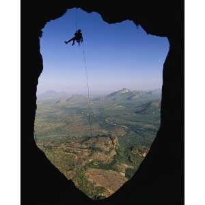  National Geographic, Rappelling to Bivouac, 8 x 10 Poster 