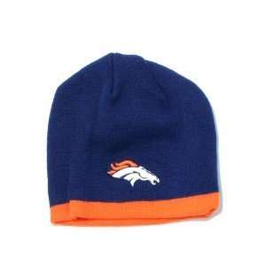  Denver Broncos NFL Team Apparel Navy & Orange Youth Knit 
