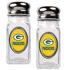 Green Bay Packers NFL Heavy Duty Glass Salt and Pepper 