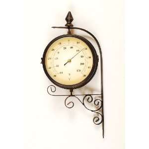  Bracket Clock with Thermometer by Ashton Sutton