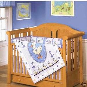 Our Little Sailor 4pc Patchwork Crib Quilt Bedding Set  