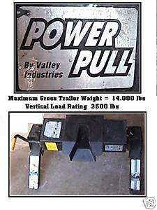 Power pull 5th wheel hitch for camper trailer  