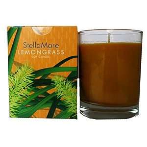  Stella Mare Lemongrass Soy 10 Ounce Candle In Glass