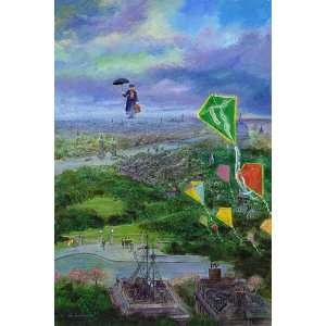  Lets Go Fly A Kite   Disney Fine Art Giclee by Harrison 