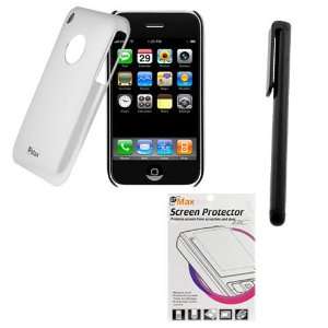  GTMax Silver Chrome Back Cover Case + LCD Screen Protector 