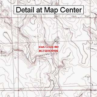 USGS Topographic Quadrangle Map   Irish Creek NW, South 