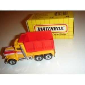  1994 Matchbox Peterbilt Dump Truck Yellow/Red MB30 Boxed 