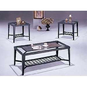  Acme Furniture Stone Top Coffee End Table 3 piece 08235 