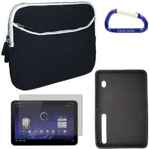   Black / Black) with Carabiner Key Chain for the Motorola Xoom Tablet