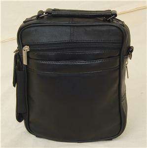 Leather Camera Bag Mens Clutch Shoulder Travel Bag Organizer Multiple 