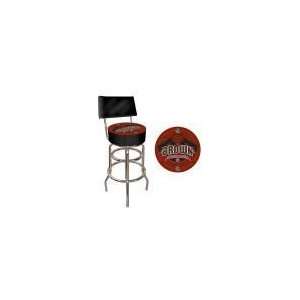  Brown University Padded Bar Stool with Back