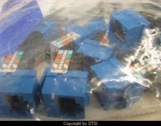 Leviton GigaMax Cat5e Jack, Blue 5G108 BL5 25pk ~STSI 078477203040 
