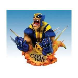  Marvel Universe Civil War Wolverine Bust Toys & Games
