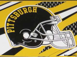 Pittsburgh Steelers Colors Black & Gold Mesh W Helmet 3 x 5 Flag NEW 