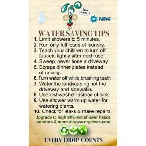   , Green Materials   Water Saving Top 10 Tips Magnet