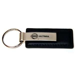   Black Leather Official Licensed Keychain Key Fob Ring Automotive