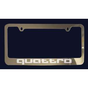  Audi Quattro License Plate Frame (Zinc Metal) Everything 