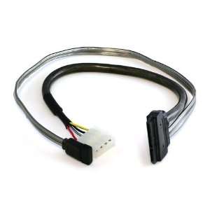  18 inch SATA Data and Power Combo Cable   Dark Grey 