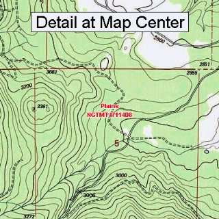   Map   Plains, Montana (Folded/Waterproof)