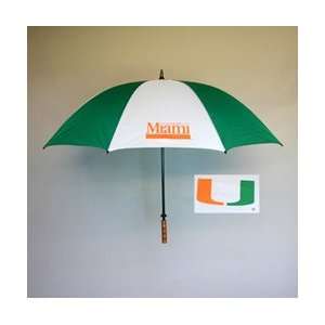  NCAA Miami Hurricanes 60 Golf Umbrella