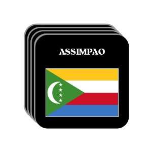  Comoros   ASSIMPAO Set of 4 Mini Mousepad Coasters 