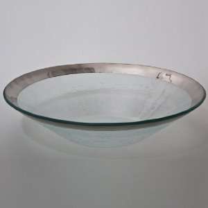  Roman Antique wok bowl Handmade glass 13 1/4 wok bowl 