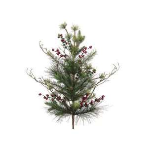  24 Berry/Pine Tree Green Red (Pack of 6)