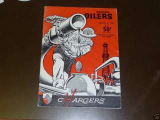 1961 SAN DIEGO CHARGERS FIRST 1ST GAME EVER PROGRAM  