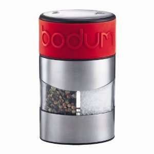  Bodum Twin Manual Salt & Pepper Grinder in Red