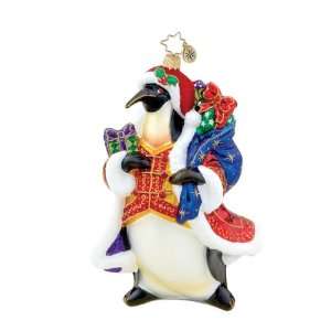  Christopher Radko Gift Giving Emperor Penguin Ornament 