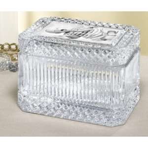   Long Crystal Treasure Box with Picture Frame 