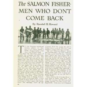  1914 Salmon Fishing Columbia River Astoria Oregon 