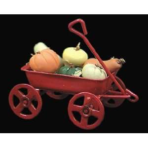  Dollhouse Miniature Pumpkins in a Wagon 