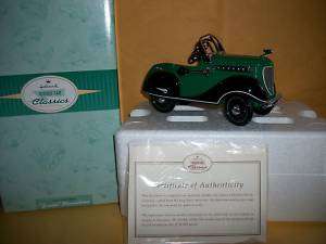 VINTAGE Hallmark TOY Kiddie Car Classic MODEL 1937 Steelcraft Junior 
